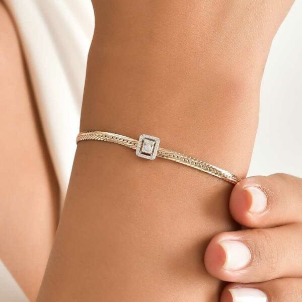 0.15 Karat Baget Pırlanta Bileklik