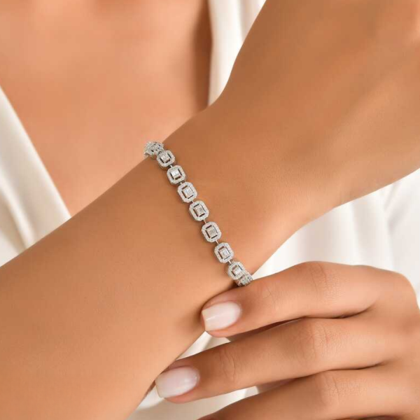 Baget Pırlanta Bileklik 1.69 Karat