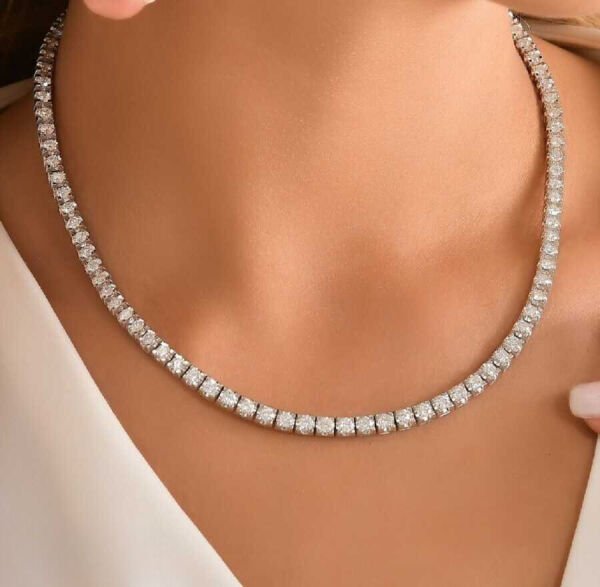 10 Karat Pırlanta Suyolu Kolye