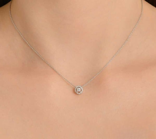 0,12 Karat Pırlanta Brilliant Kolye