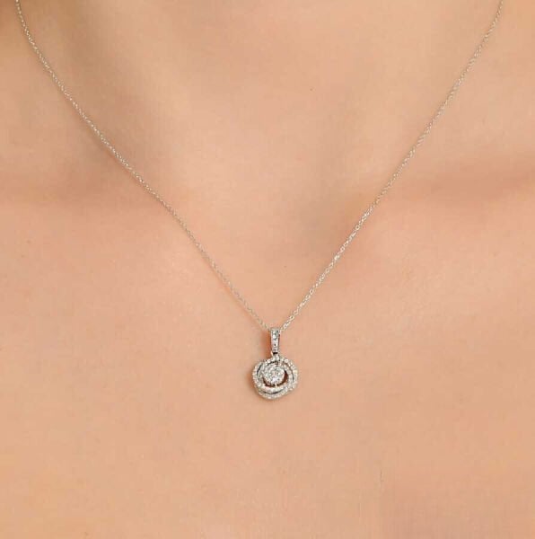 0,35 Karat Pırlanta Brilliant Kolye