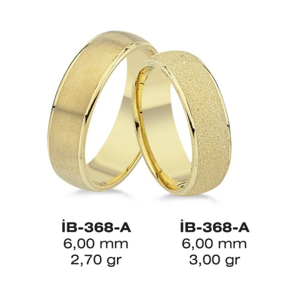 Tasarım Altın Alyans ( 6mm )