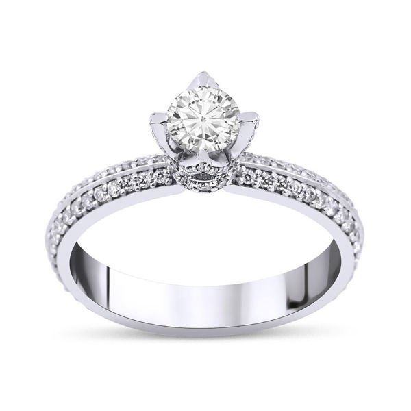 0.85 Karat Pırlanta Tektaş Yüzük