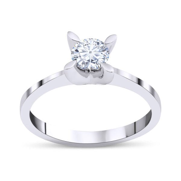 0.60 Karat Pırlanta HRD Sertifikalı Tektaş Yüzük