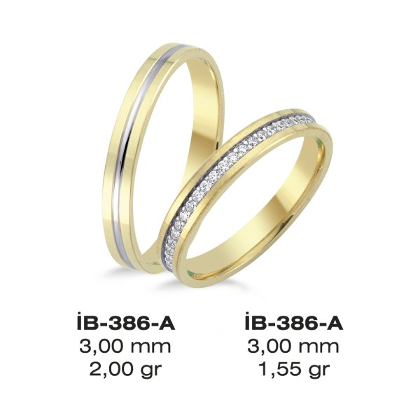 Tasarım Altın Alyans ( 3mm )