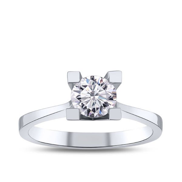 0.90 Karat Pırlanta Tektaş Yüzük