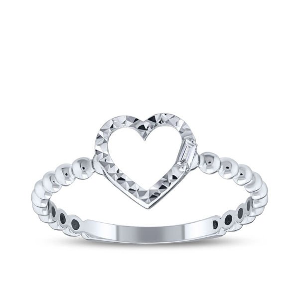 0.02 Karat Pırlanta Baget Yüzük