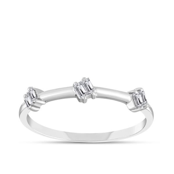 0.12 Karat Pırlanta Baget Yüzük