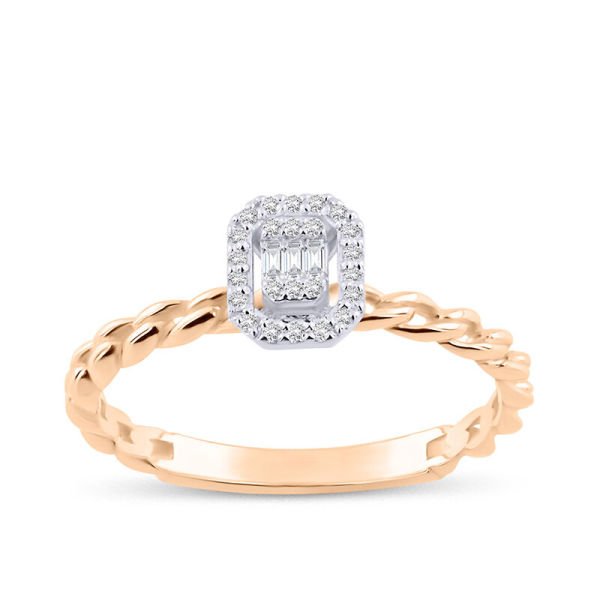 0.10 Karat Pırlanta Baget Yüzük