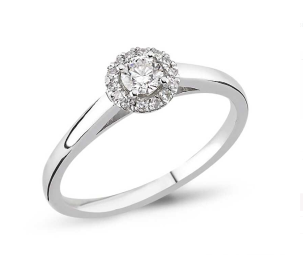 0.30 karat Doğal Pırlanta Minimal Tektaş Yüzük